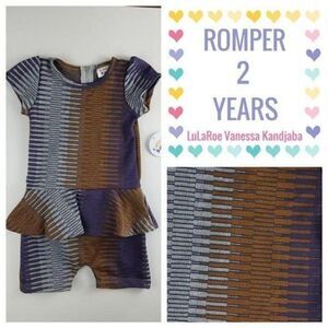 Dot Dot Smile Girls Romper 2 Years NWT